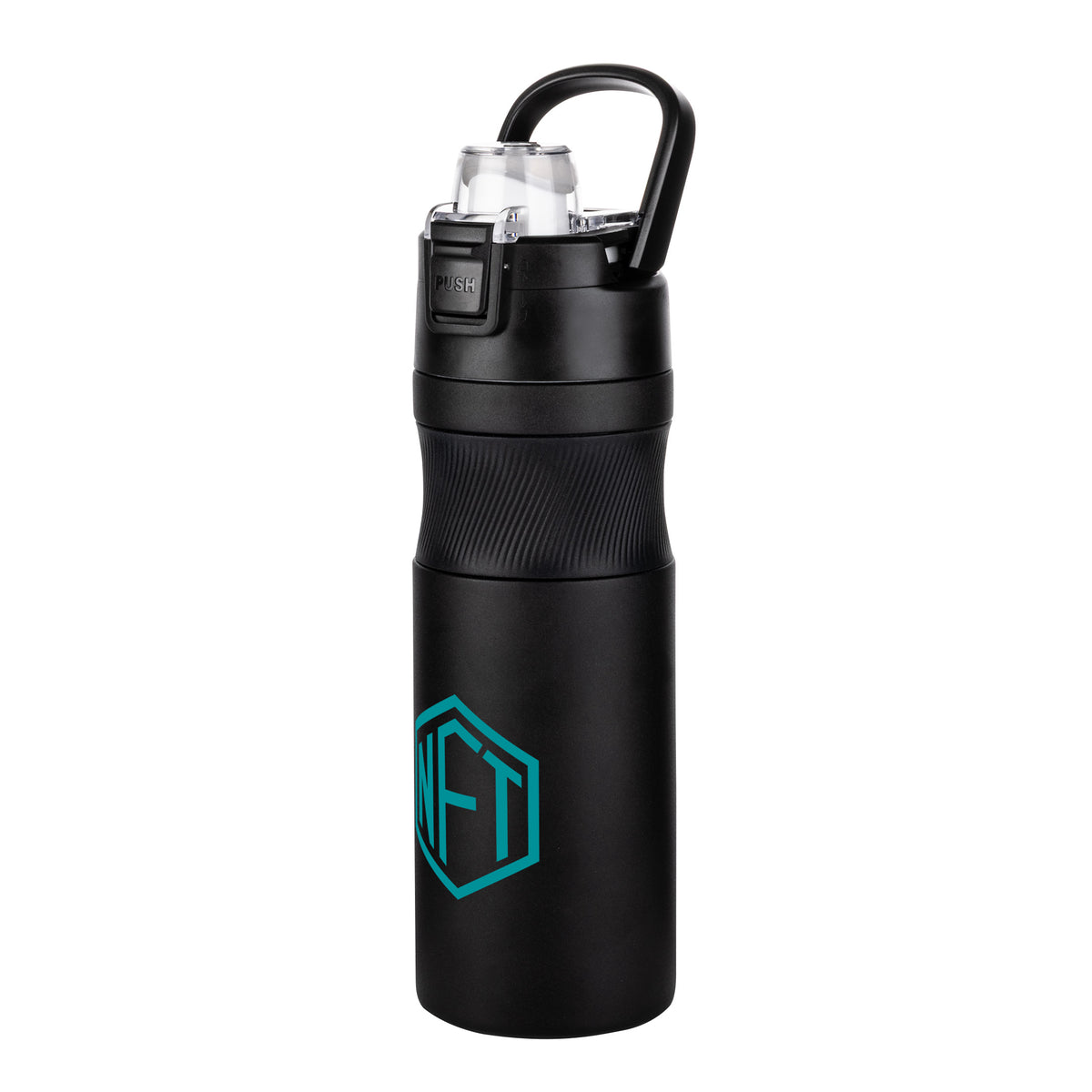 Custom Logo Ravena Bottle w/ Silicone Grip - 20oz