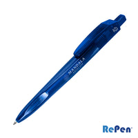 Custom Logo RePen® Squared Translucent Clicker rPET Pen