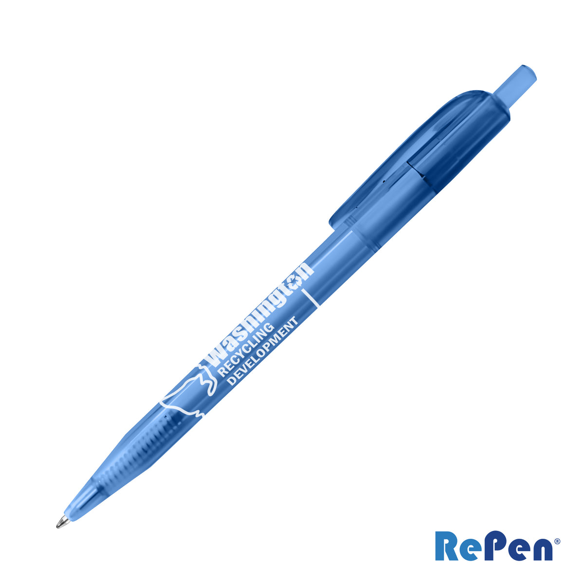 Custom Logo RePen® Translucent Clicker rPET Pen