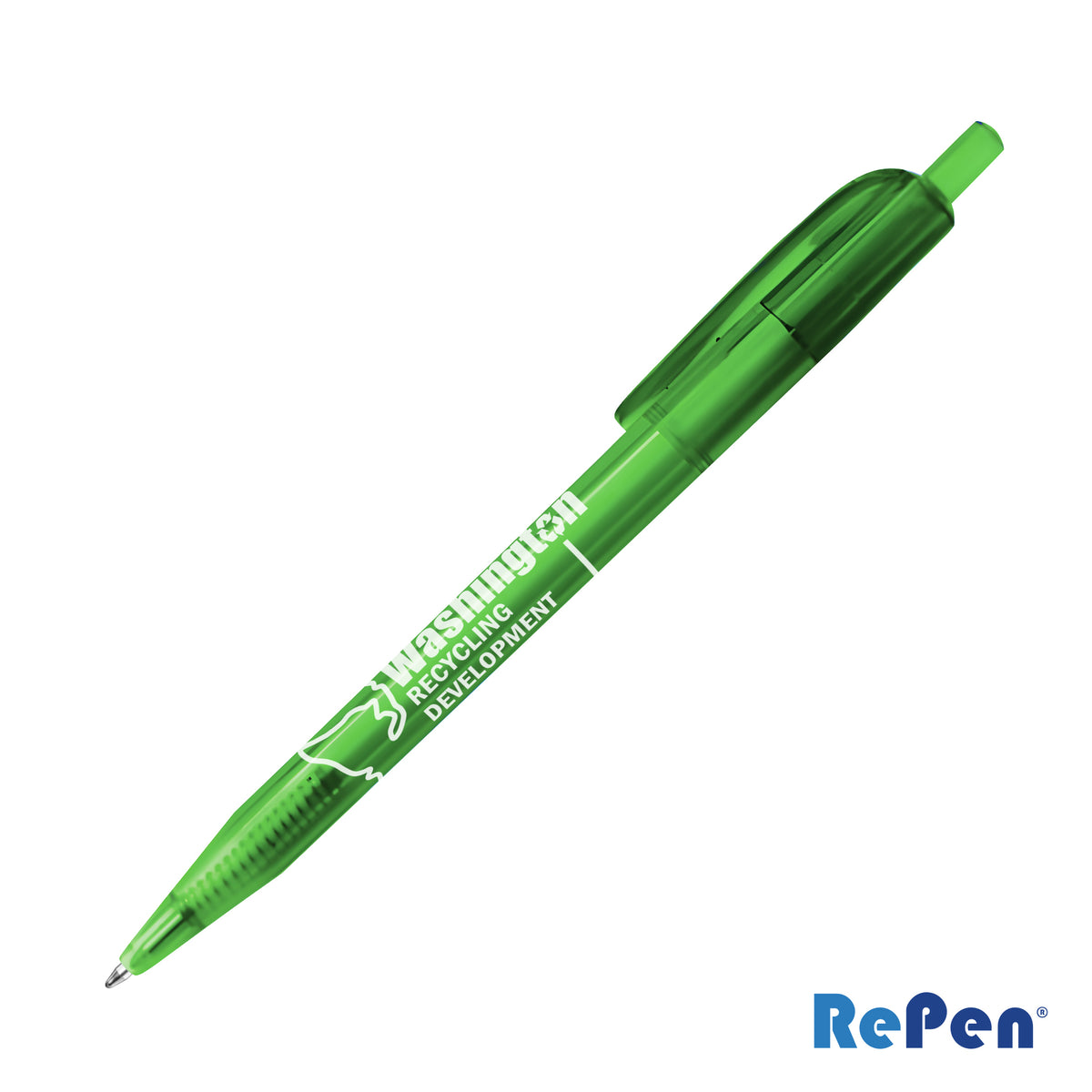 Custom Logo RePen® Translucent Clicker rPET Pen