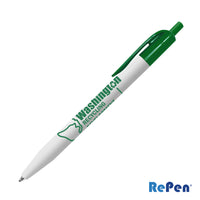 Custom Logo RePen® White Clicker rPET Pen