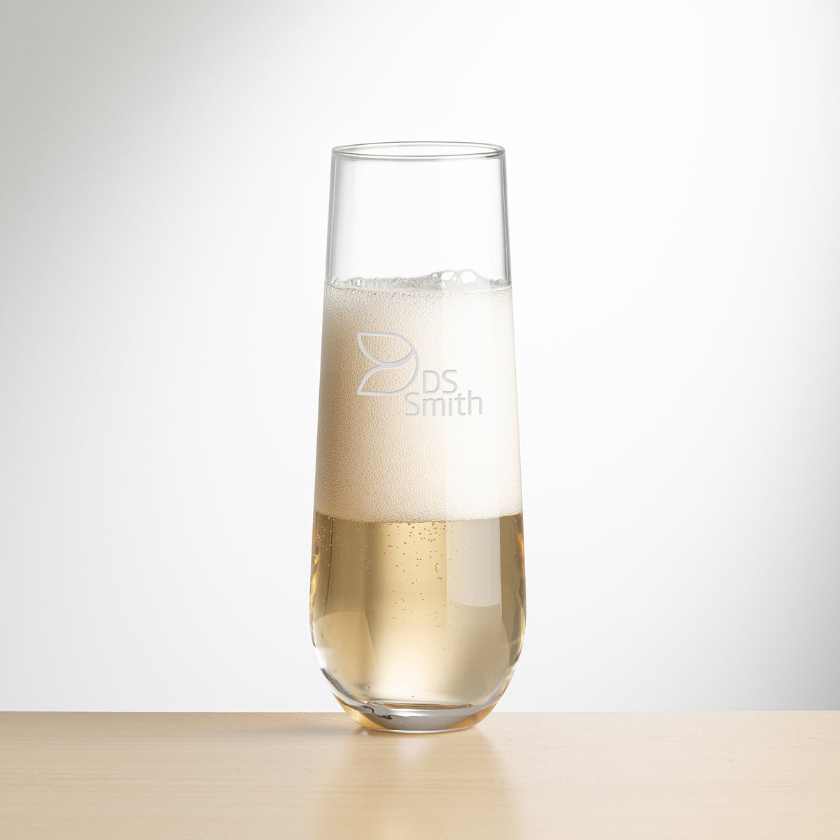 Custom Logo Redmond Stemless Flute - Deep Etch