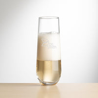 Custom Logo Redmond Stemless Flute - Deep Etch