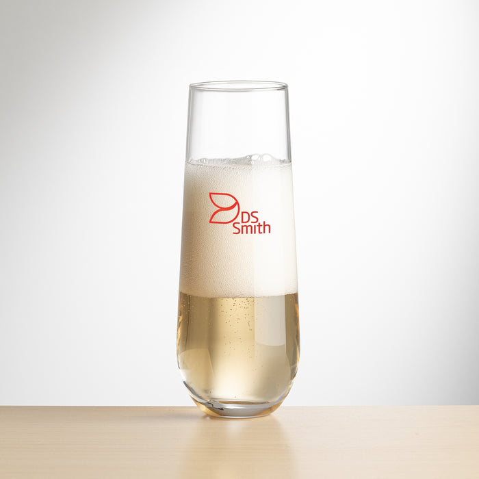 Custom Logo Redmond Stemless Flutes - Imprinted