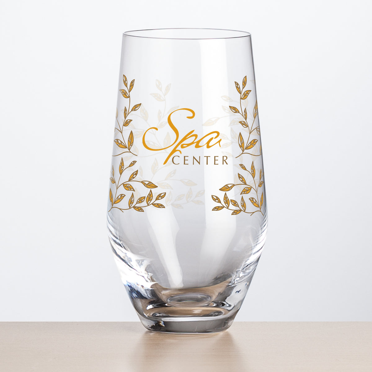 Custom Logo Reina Stemless Flute - VividPrint™