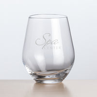Custom Logo Reina Stemless Wine - Deep Etch