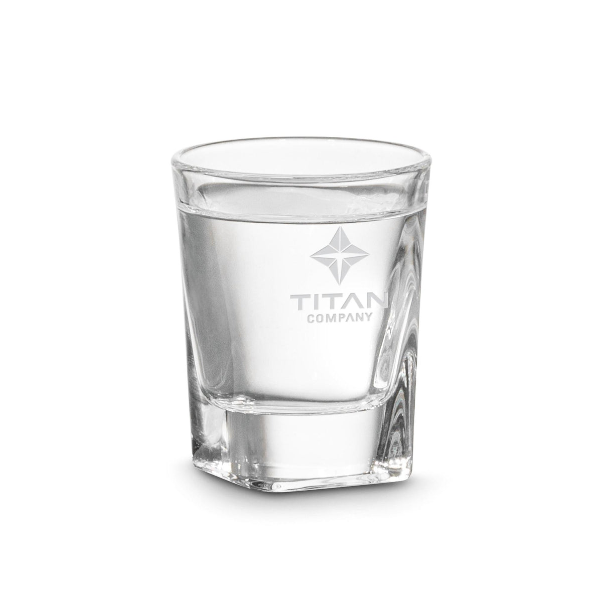 Custom Logo Renton Shot Glass - Deep Etch