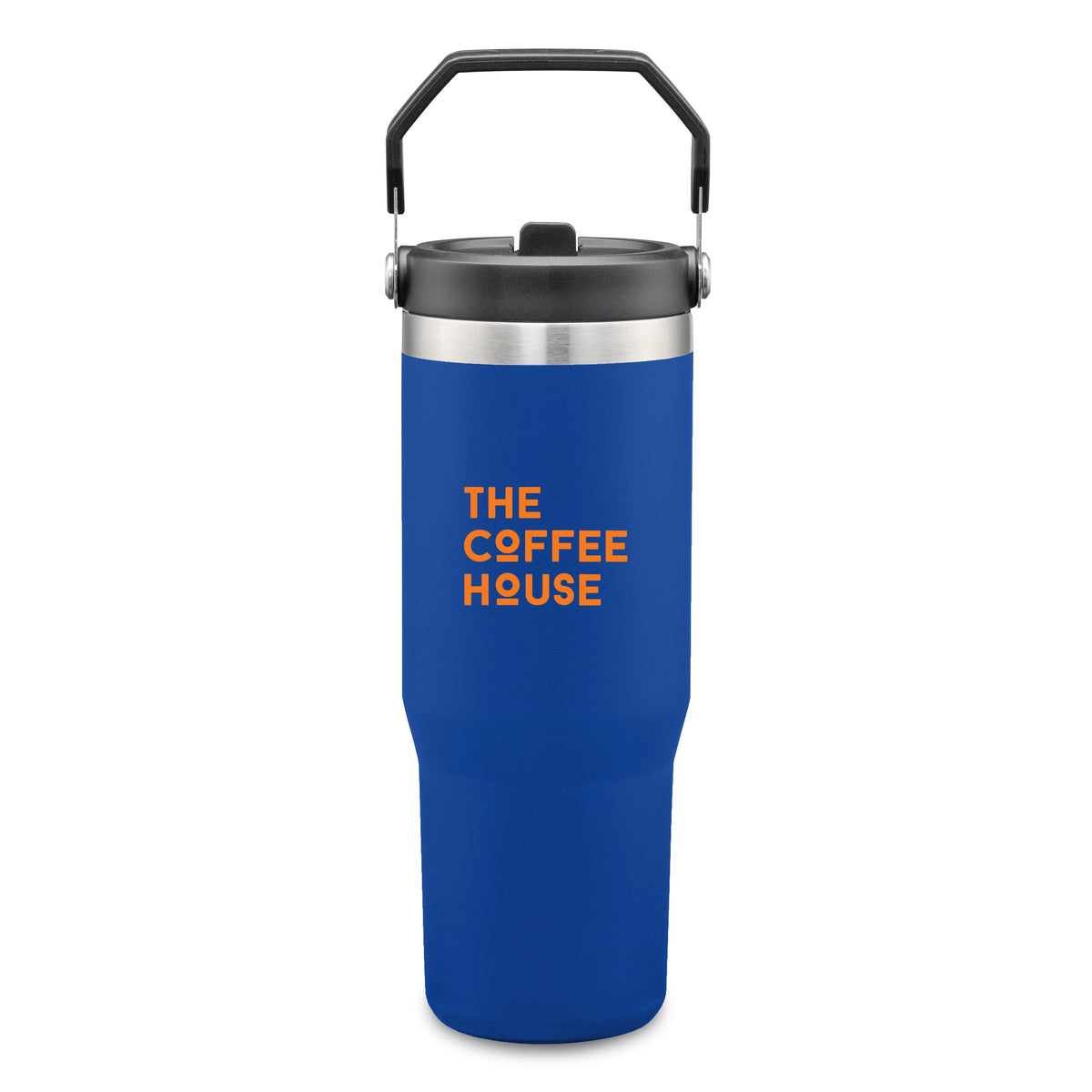 Custom Logo Revive SS Travel Mug w/Handle & Straw - 30oz