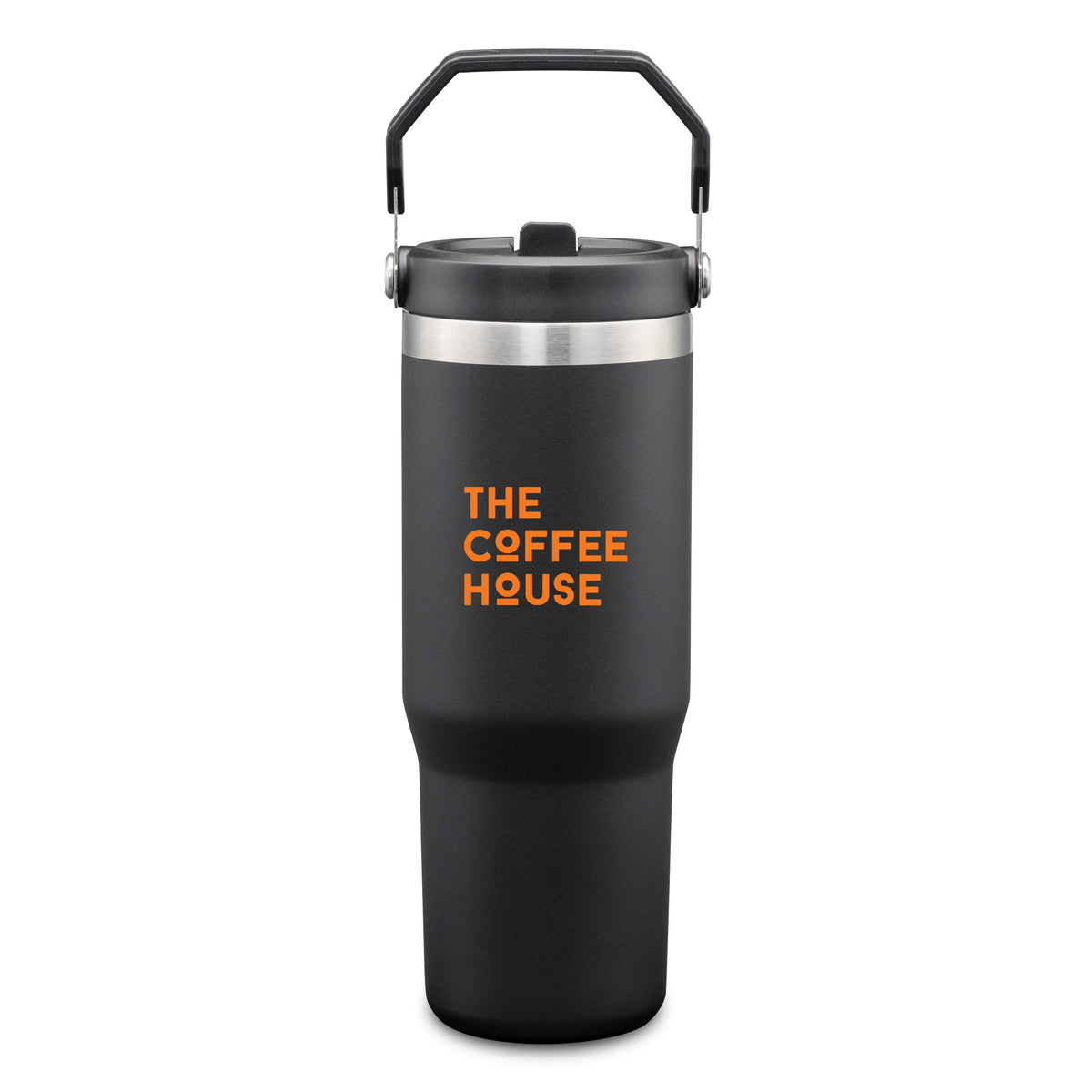 Custom Logo Revive SS Travel Mug w/Handle & Straw - 30oz