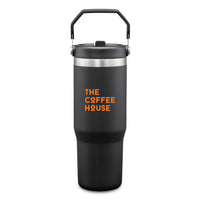 Custom Logo Revive SS Travel Mug w/Handle & Straw - 30oz