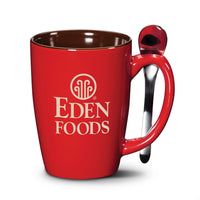Custom Logo Roberta Mug & Spoon - 16oz - Deep Etch