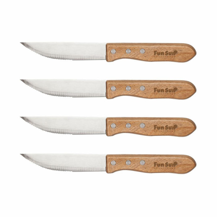 Custom Logo Rustler Steak Knife Set - 4pc