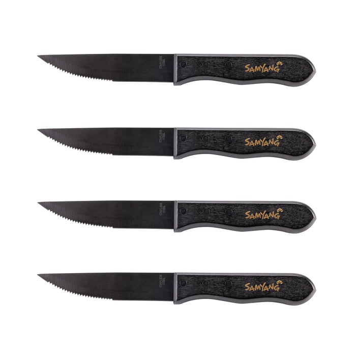 Custom Logo Rustler Steak Knife Set - 4pc