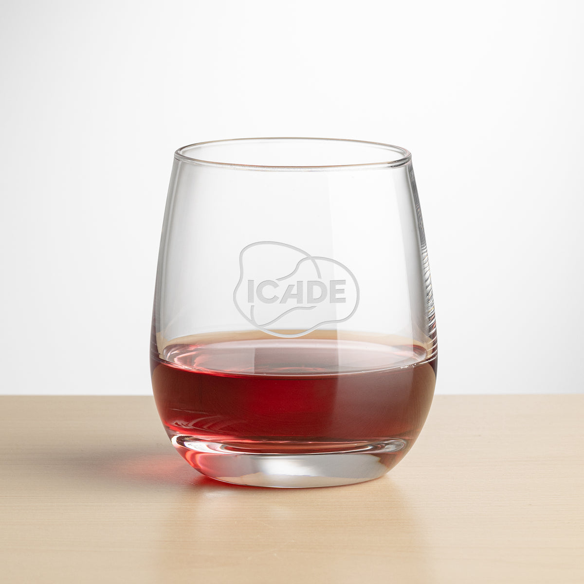 Custom Logo Salem Stemless Wine - Deep Etch