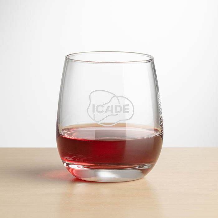 Custom Logo Salem Stemless Wine - Deep Etch