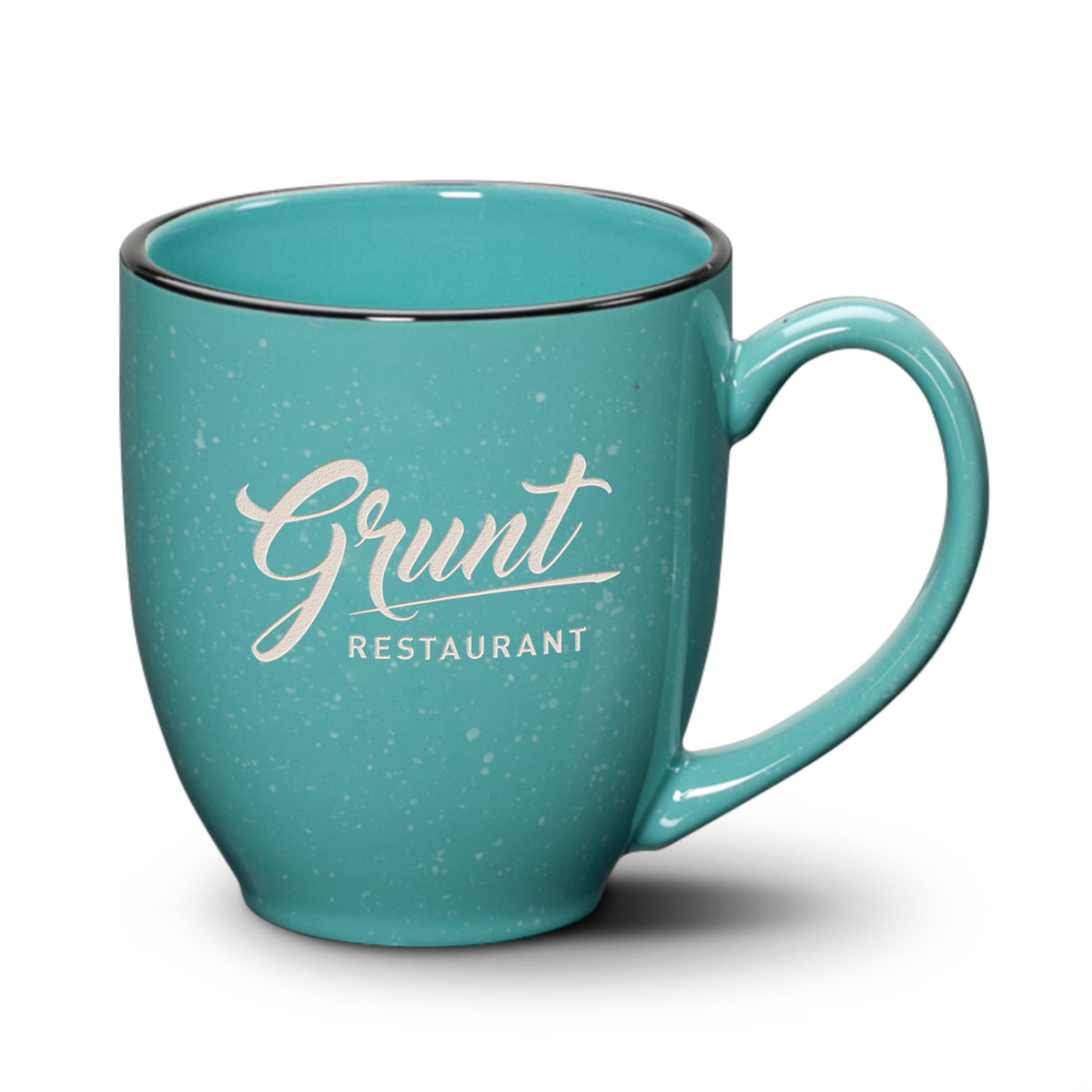 Custom Logo Santa Fe Mug - 16oz - Deep Etch