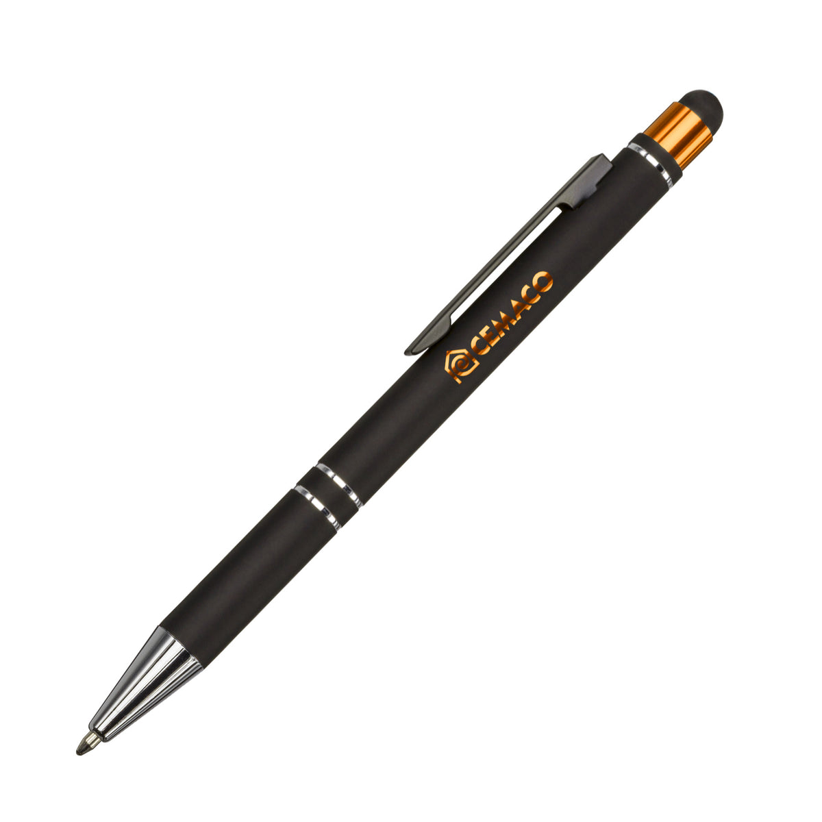 Custom Logo Scroll Metal Ballpoint Pen/Stylus