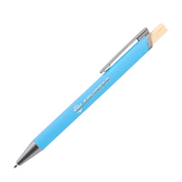 Custom Logo Shearwater Ballpoint Pen w/Bamboo Clicker