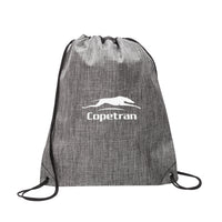 Custom Logo Shenandoah Heather Drawstring Bag