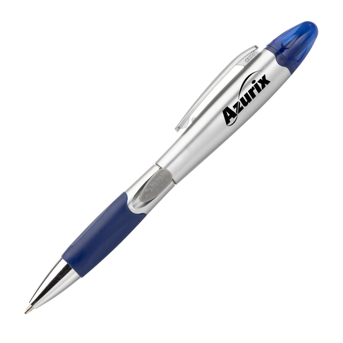 Custom Logo Silver Champion Pen/Highlighter
