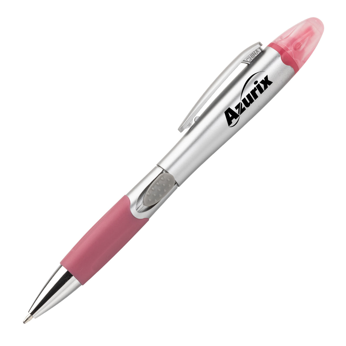 Custom Logo Silver Champion Pen/Highlighter