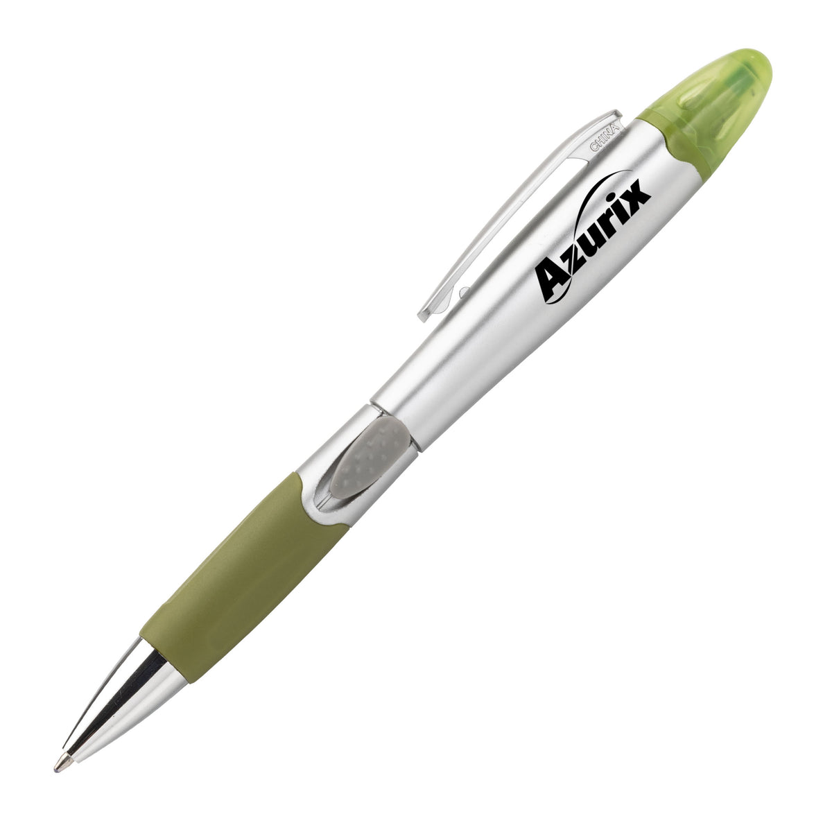 Custom Logo Silver Champion Pen/Highlighter
