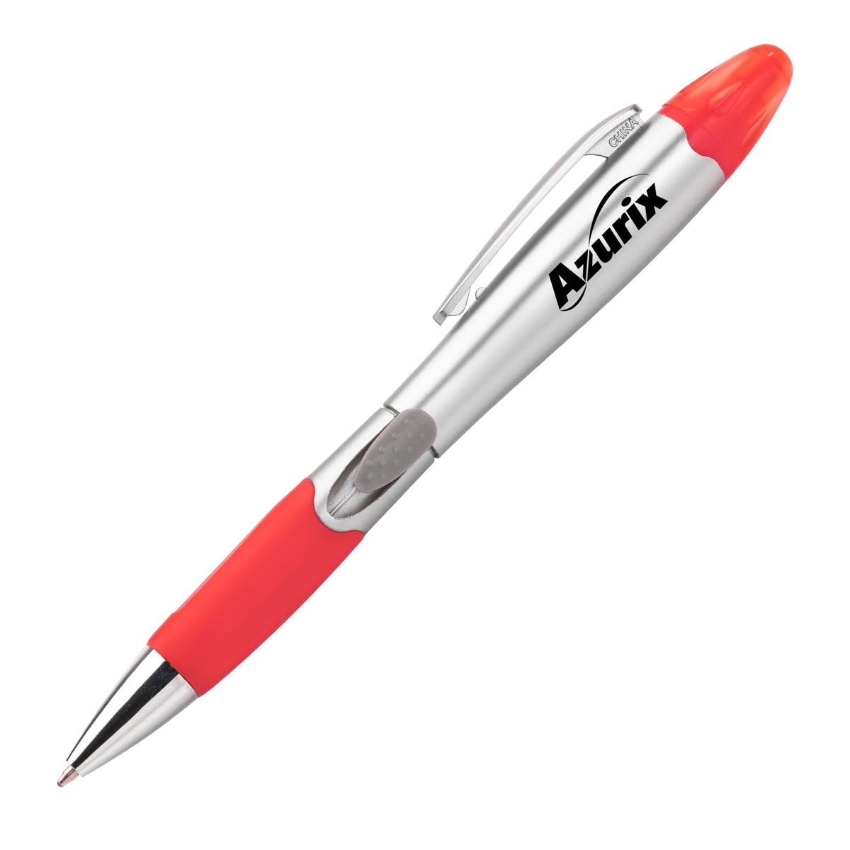Custom Logo Silver Champion Pen/Highlighter