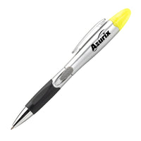 Custom Logo Silver Champion Pen/Highlighter