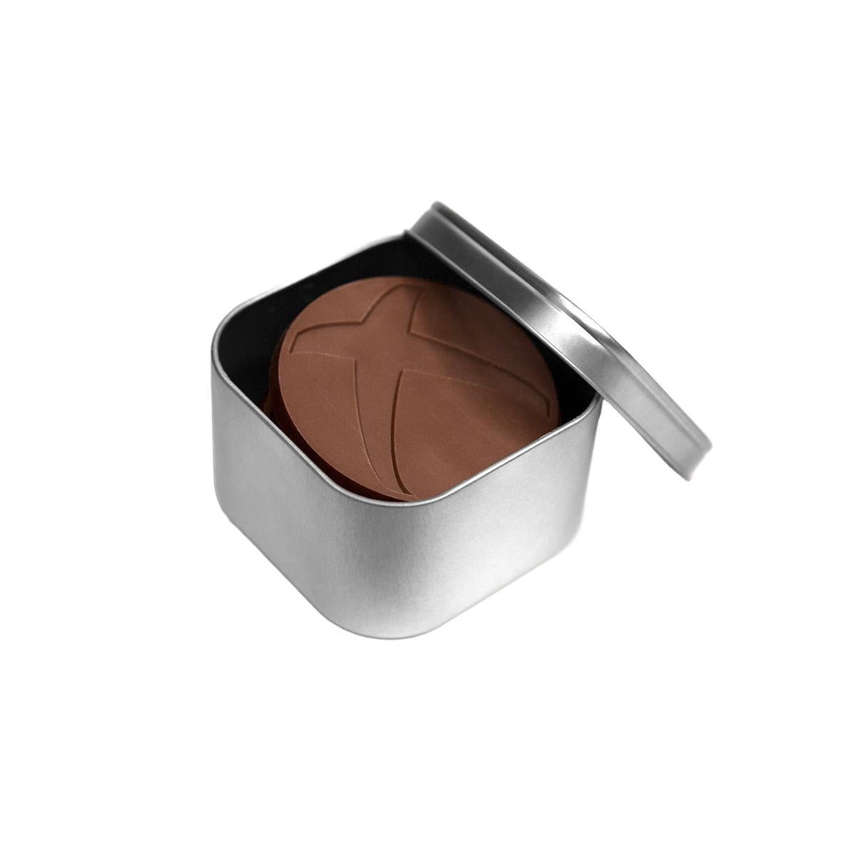 Custom Logo Silver Square Window Tin