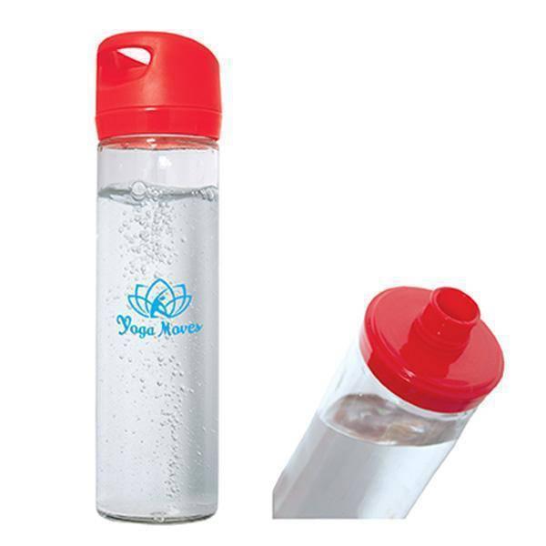 Custom Logo Single Wall Glass Wide Mouth Water Bottle (500ML)