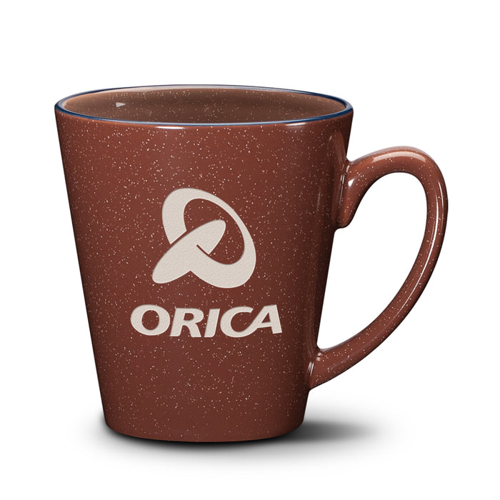 Custom Logo Sorrento 3-Tone Mug - 12oz - Deep Etch