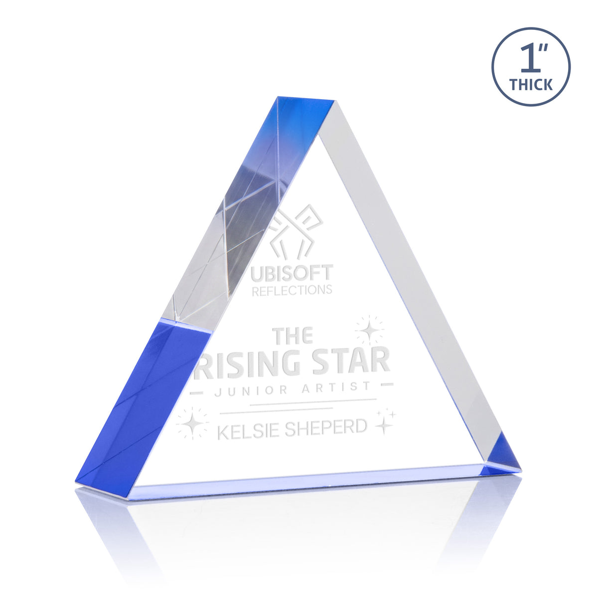 Custom Logo Spartan Triangle Award - Blue