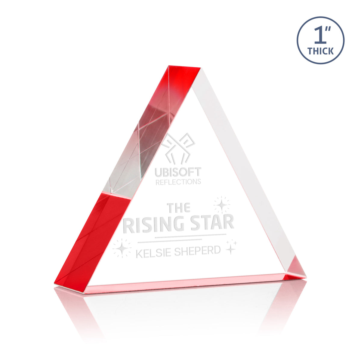 Custom Logo Spartan Triangle Award - Red
