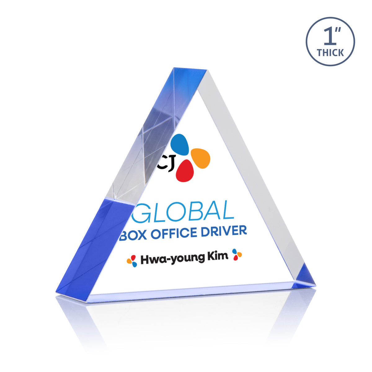 Custom Logo Spartan Triangle VividPrint™ Award - Blue