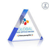 Custom Logo Spartan Triangle VividPrint™ Award - Blue