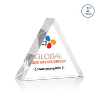 Custom Logo Spartan Triangle VividPrint™ Award - Clear