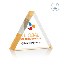 Custom Logo Spartan Triangle VividPrint™ Award - Gold
