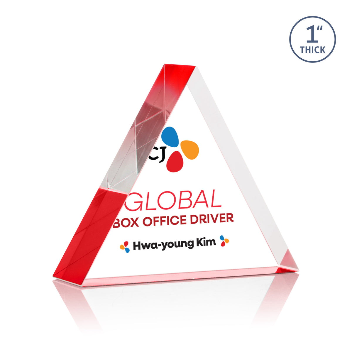 Custom Logo Spartan Triangle VividPrint™ Award - Red