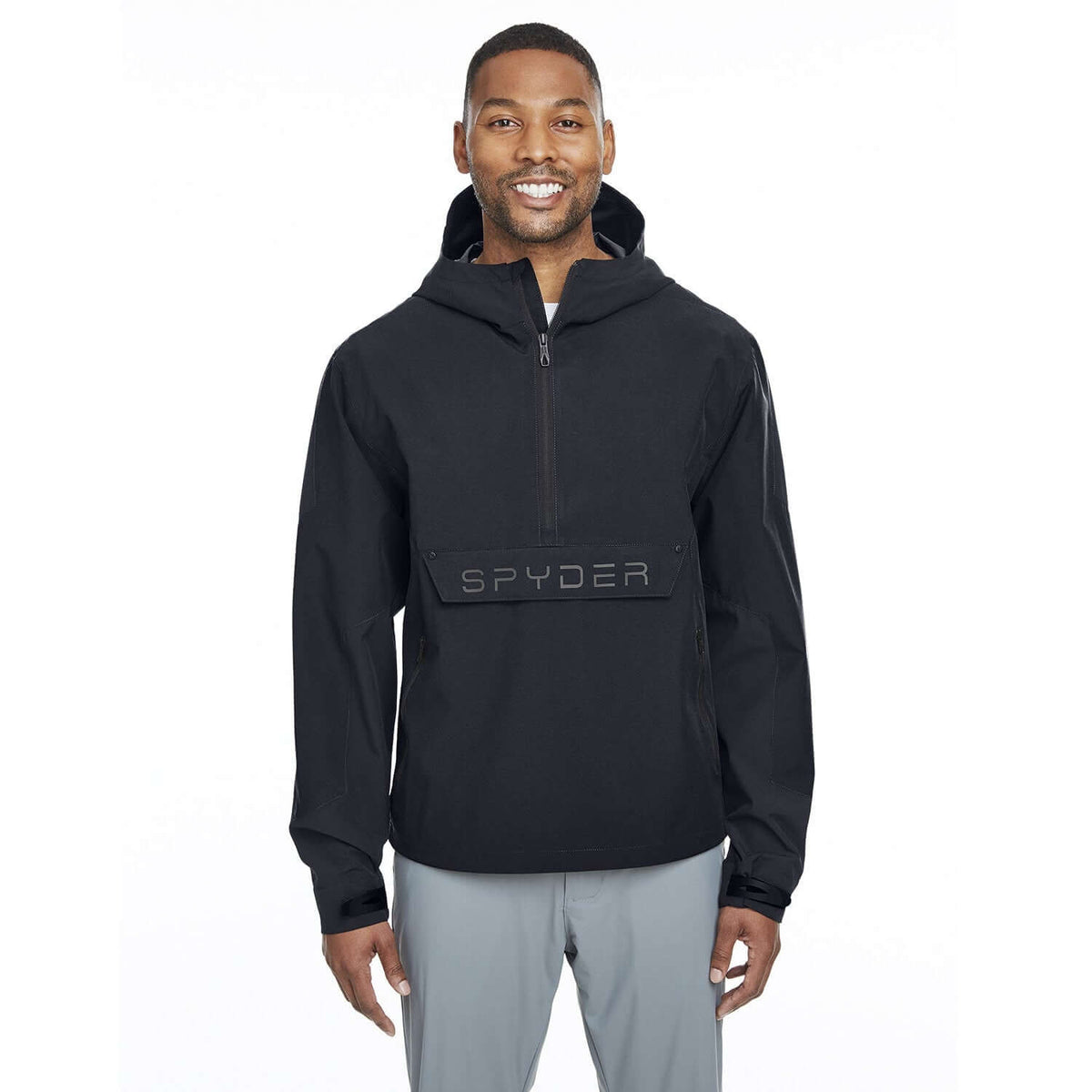 Custom Logo Spyder Patrol Anorak Jacket - Mens
