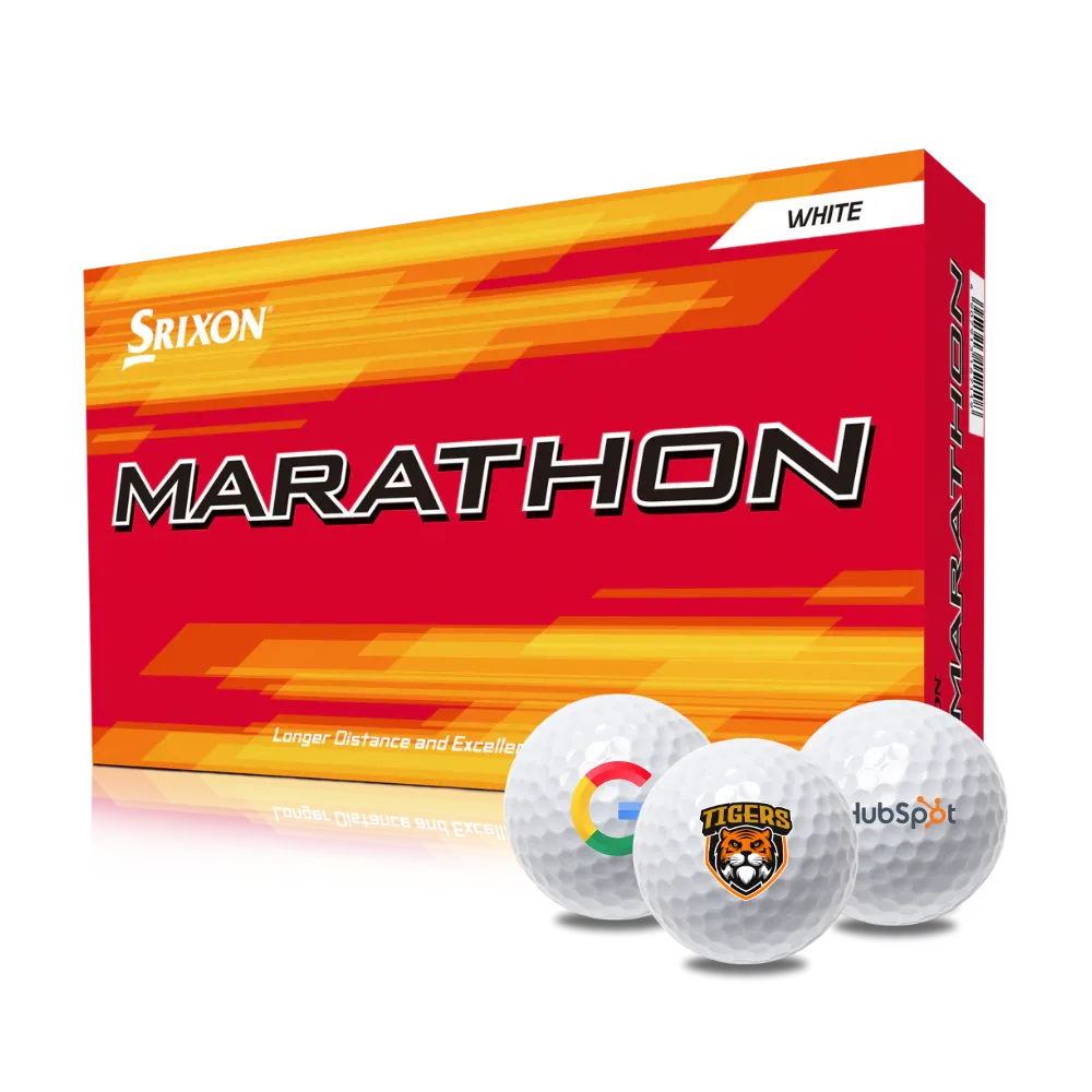 Custom Logo Srixon Marathon Golf Balls - 15 Balls Pack