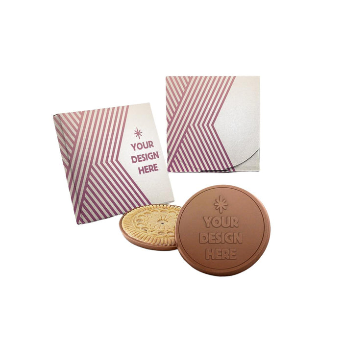 Custom Logo Statement Cookie Box with Large 3.2″ Cookie – Double
