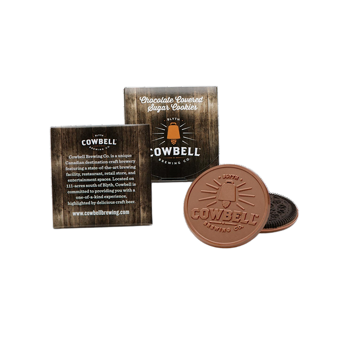 Custom Logo Statement Cookie Box with Large 3.2″ Cookie – Single
