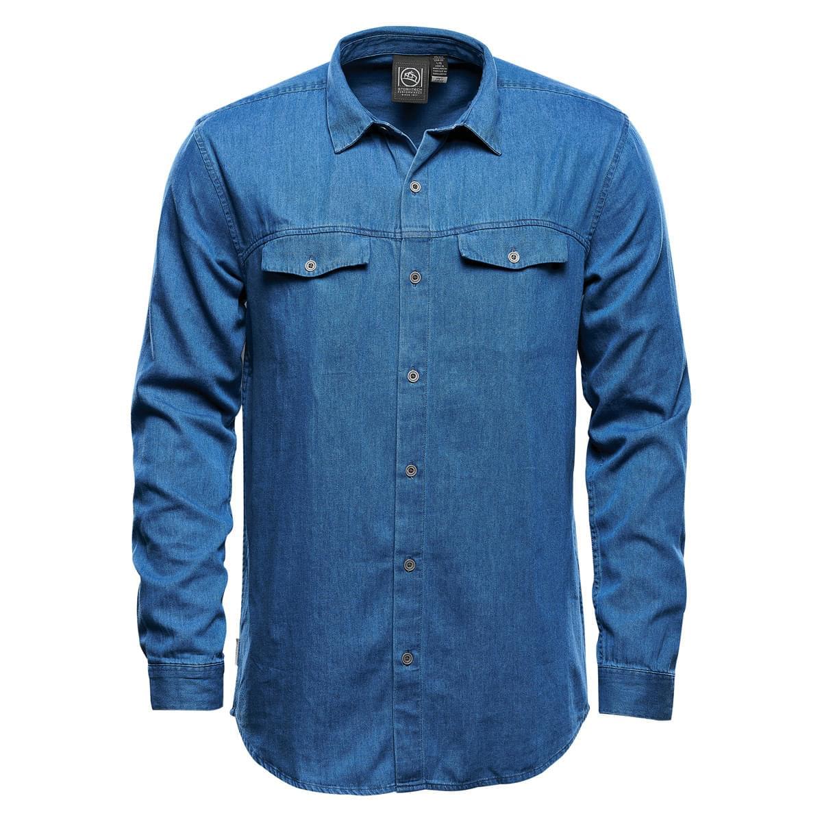 Custom Logo Stormtech Men's Blueridge Denim Shirt