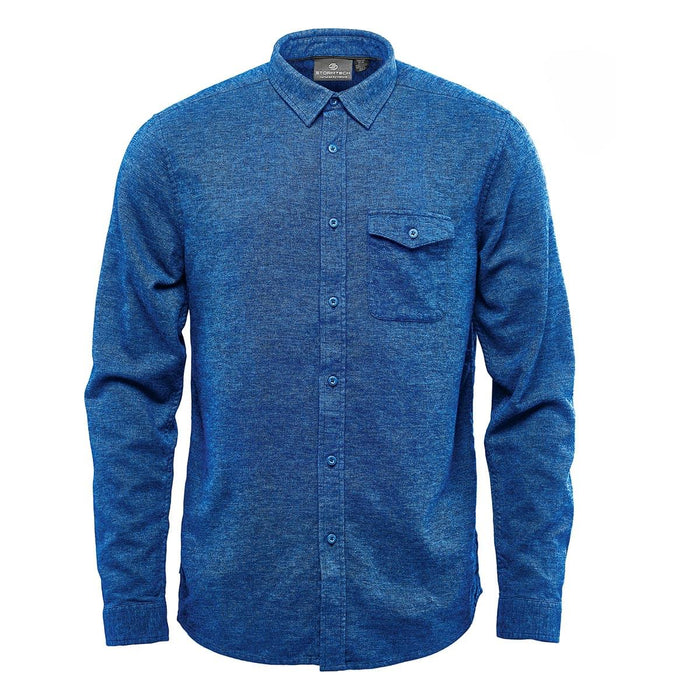 Custom Logo Stormtech Men's Dockyard Long Sleeve Twill Shirt