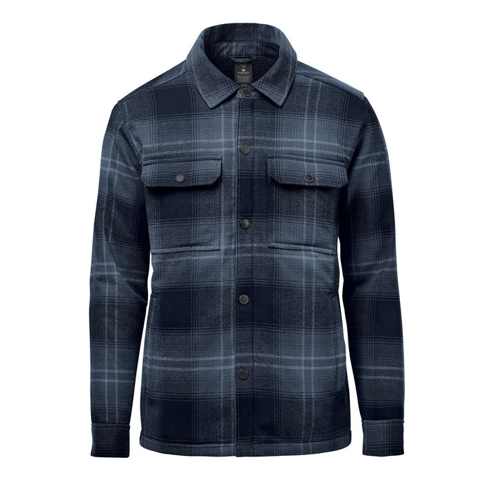 Custom Logo Stormtech Men's Highland Sherpa Lined Plaid Jacket