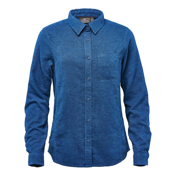 Custom Logo Stormtech Women's Dockyard Long Sleeve Twill Shirt