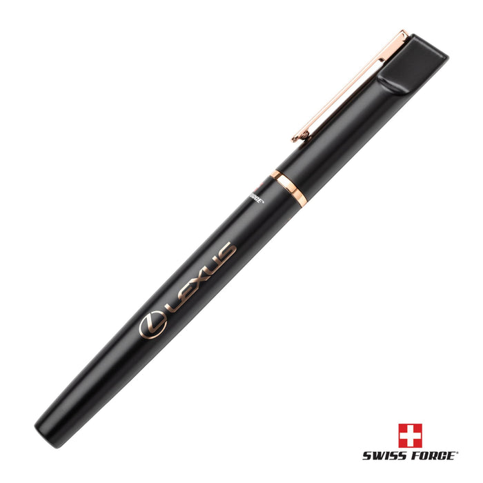 Custom Logo Swiss Force® Artois Rollerball Metal Pen