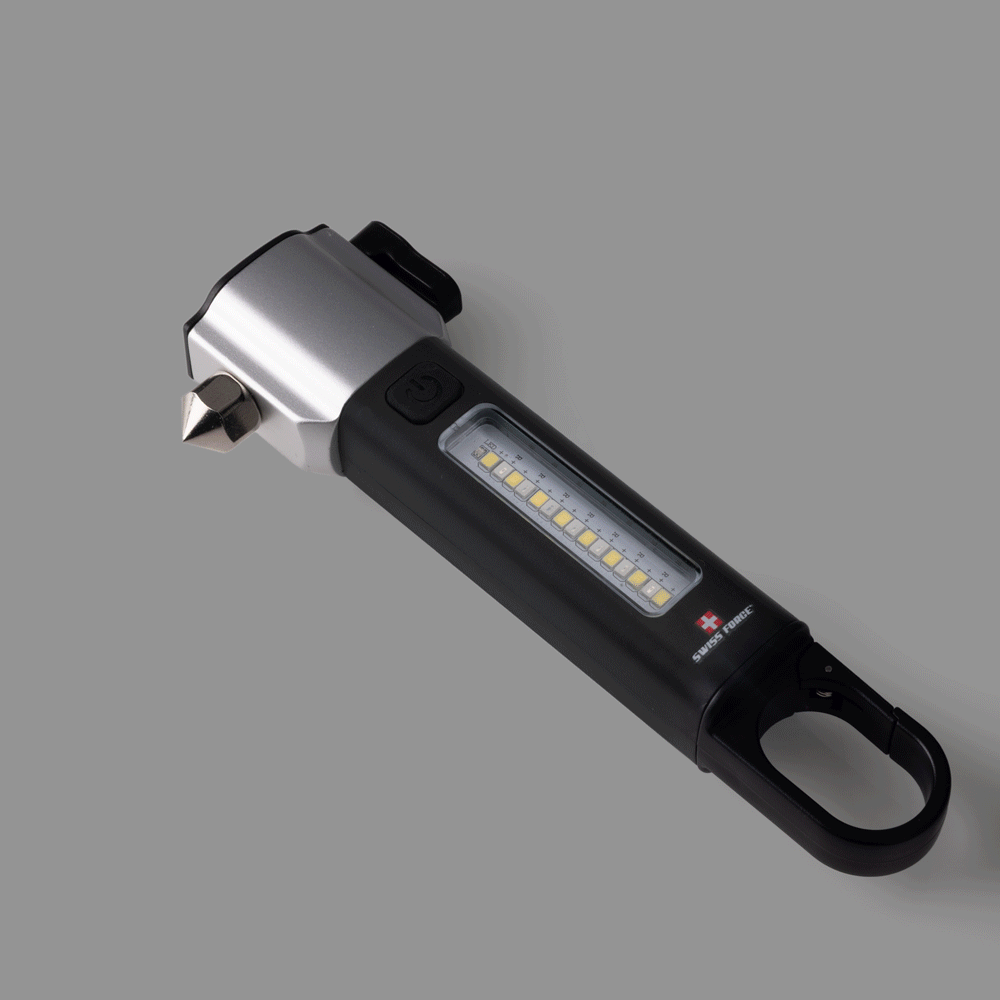 Custom Logo Swiss Force® Shulman Emergency Rechargeable Multi-Tool w/Flashlight