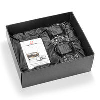 Custom Logo Swiss Force® Stainless Ice Cubes & 2 Fairway Glasses