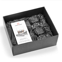 Custom Logo Swiss Force® Stainless Steel Ice Balls, Tong & Glasses